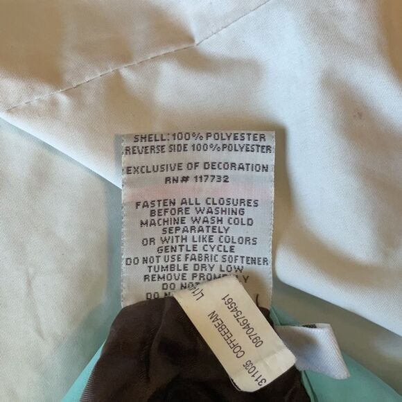 ZeroXposur Girls L Jacket Brown White Blue Coffeebean Reversible Coat Polyester - Picture 8 of 11